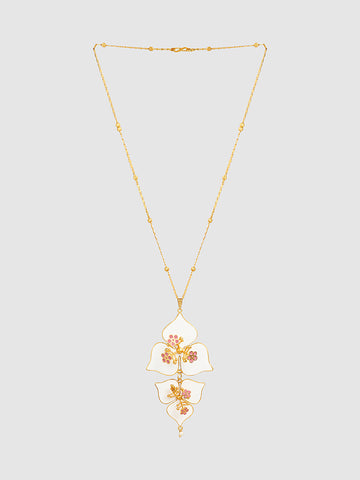 Meenakari Flower Necklace