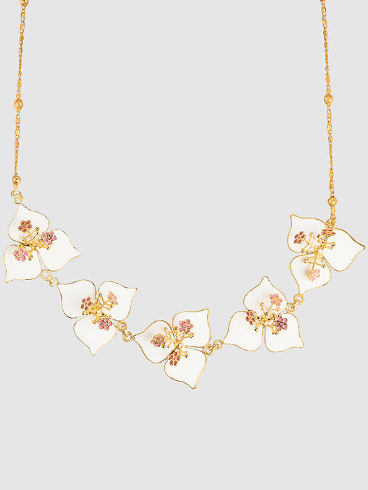 WHITE BOUGAINVILLEA CHOKER