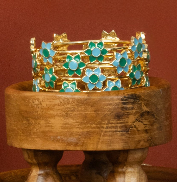 Phiroza Firangi Panni Flower Bangles