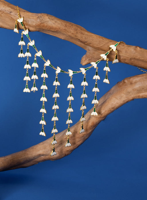 Jasmine Enamel Necklace