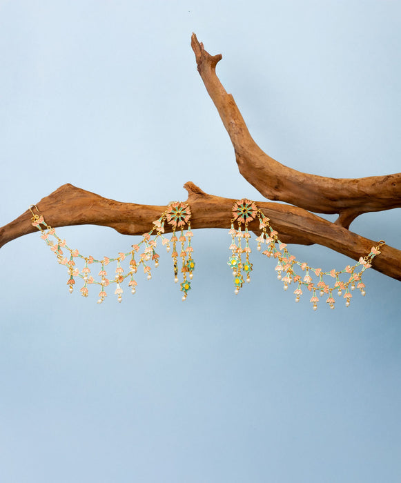 Pastel Jasmine Firangi Pani Earrings