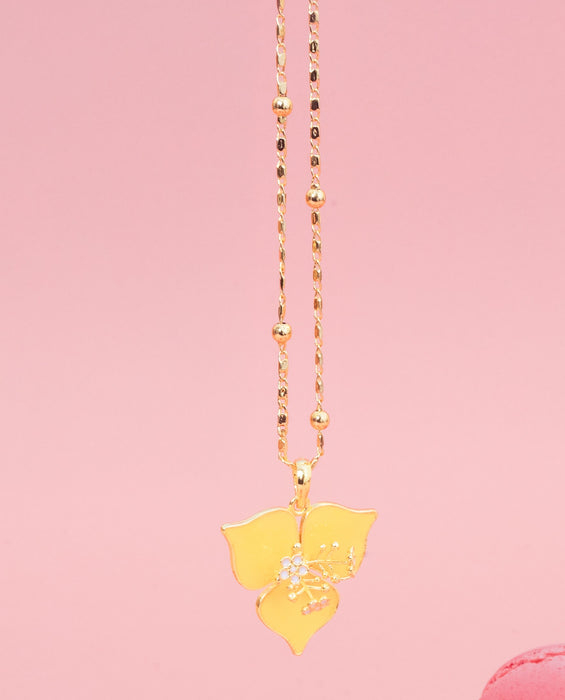 Yellow Bougainvillea Pendant