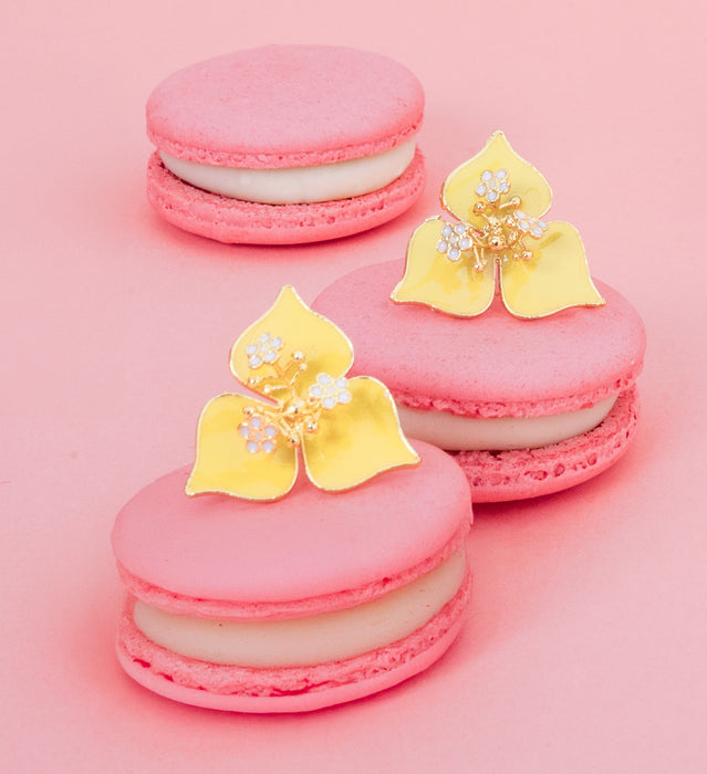 Yellow Bougainvillea Earrings