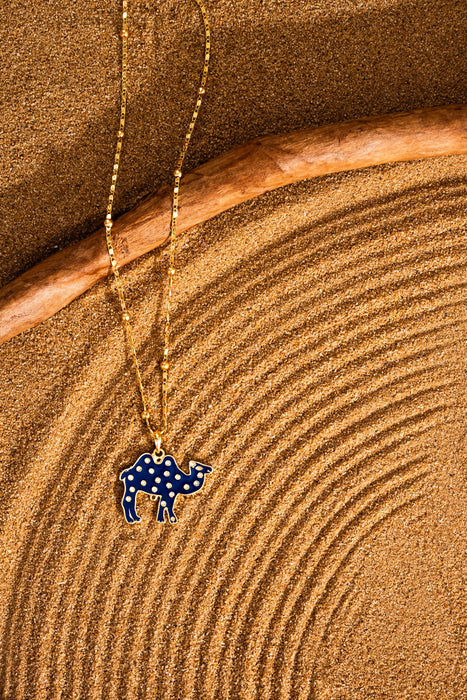 Safari Polka Camel Pendant