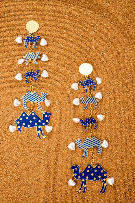 Safari Multi Camel Earrings