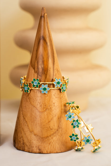 Phiroza Firangi Panni Flower Bangles