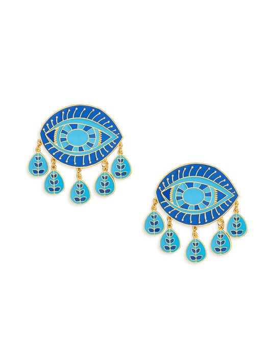 Single Evil Eye Earrings