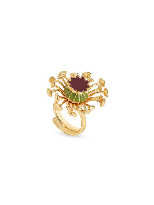 Golden Poppy Ring