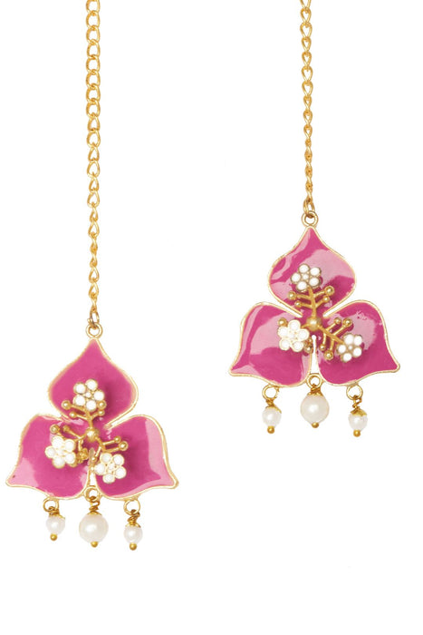 Pink Bougainvillea Earring