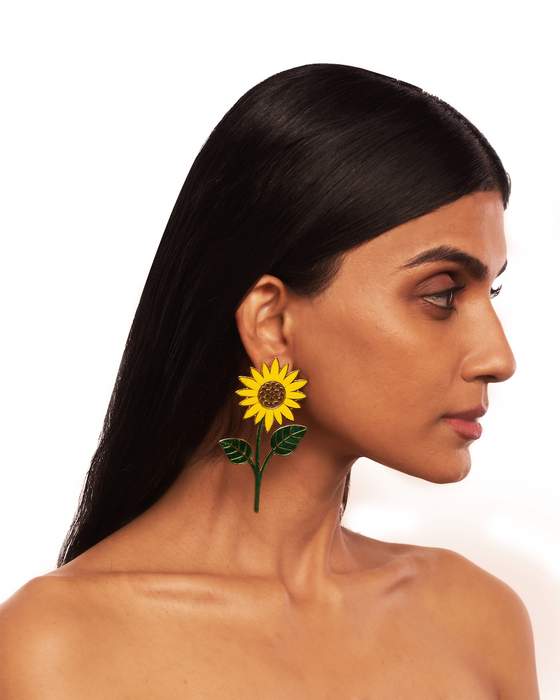 Sun Flower Earrings