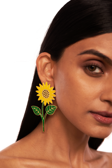 Sun Flower Earrings