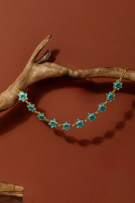 Phiroza Firangi Panni Flower Choker
