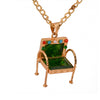 Please Have a Seat Chair Necklace - Green - mrinalinichandra - 8