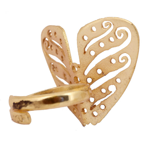 Shakuntala Gold Butterfly Ring - mrinalinichandra - 2