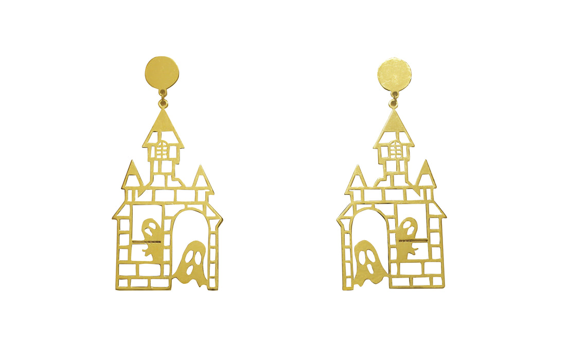 The Haunted Brick House Earring