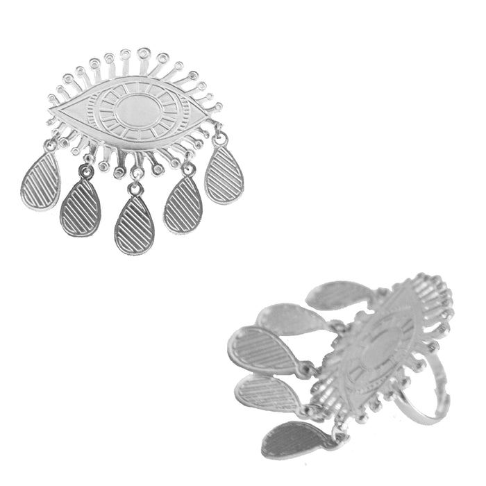 Nazrana Evil Eye Siver Ring