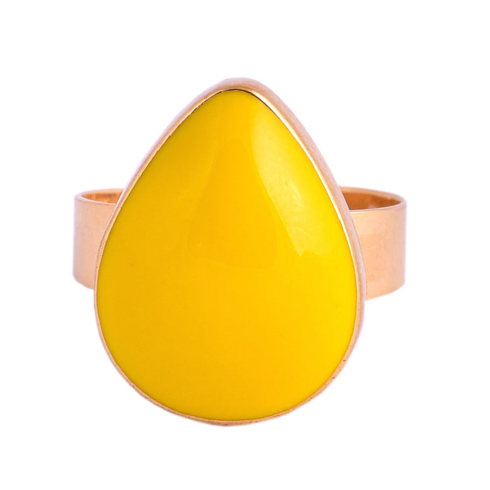 Yellow Lemon Drop Candy Ring