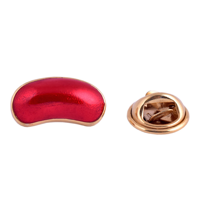 Red Jelly Bean Brooch Pin