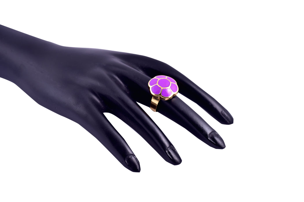 Purple Cluster Candy Ring