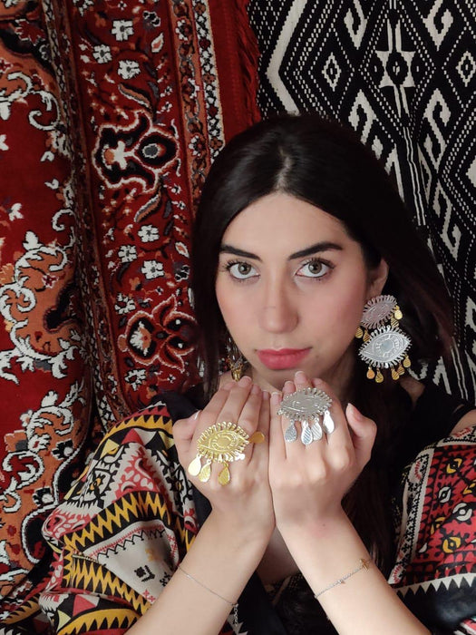 Nazrana Evil Eye Siver Ring