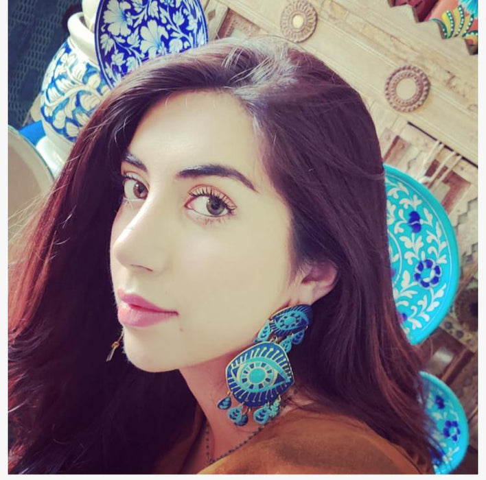 Evil Eye Enamel Earrings